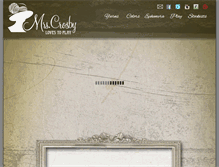 Tablet Screenshot of mrscrosbyplays.com